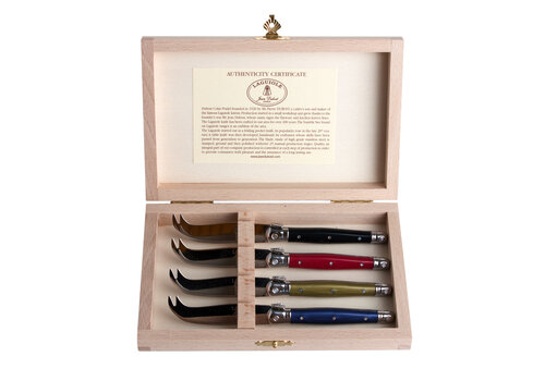 Laguiole Laguiole Premium 4 Cheese Knives Autumn