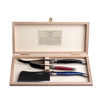 Laguiole Premium 3 Cheese Knives Autumn