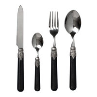 Brasserie Besteckset 24-teilig Schwarz