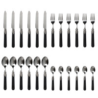 Brasserie Besteckset 24-teilig Schwarz