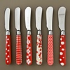 Kom Amsterdam Multi Colour 6 Butter Knives Mix Red