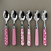 Kom Amsterdam Multi Colour 6 Small Spoons Mix Pink