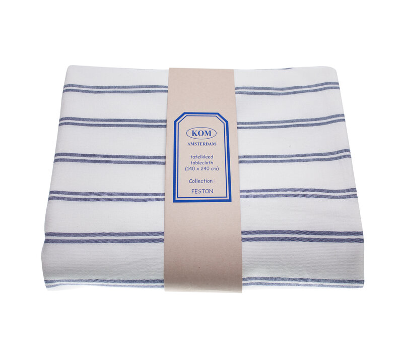 Tablecloth Stripe 140x240 cm Feston Blue