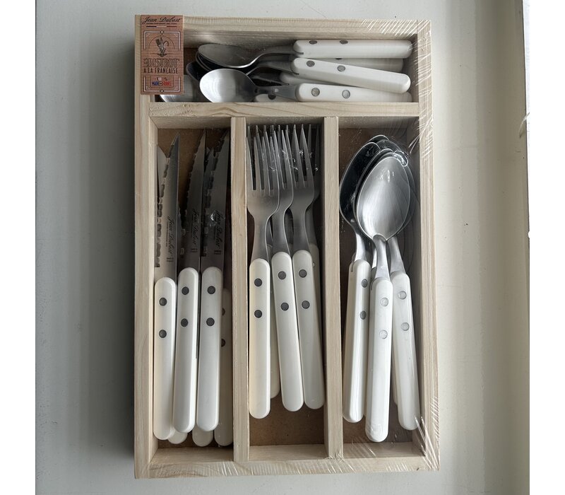 Bistrot à la Française Cutlery set 24-piece Ivory