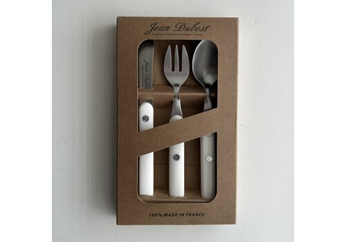Kom Amsterdam Bistrot à la Française Children's Cutlery Set 3-piece Ivory