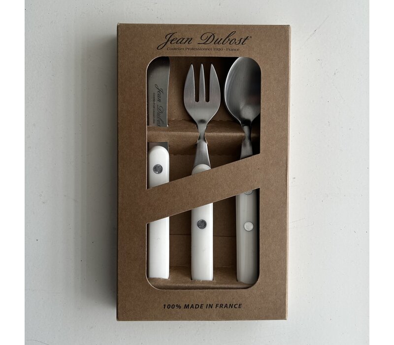 Bistrot à la Française Children's Cutlery Set 3-piece Ivory