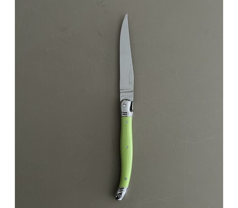 Laguiole Exclusive 6 Steak Knives Apple Green