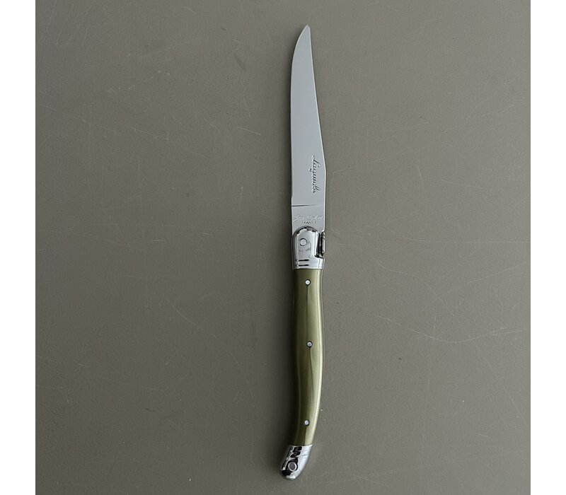 Laguiole Exclusive 6 Steak Knives Olive Green