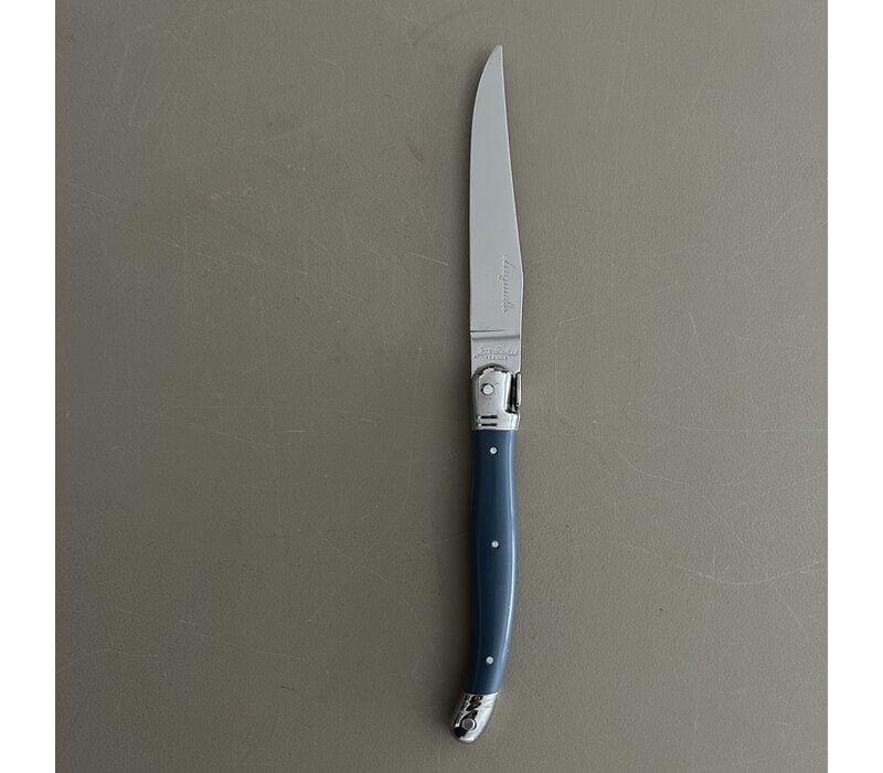 Laguiole Exclusive 6 Steak Knives Steel Blue