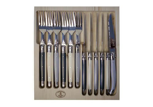 Laguiole Laguiole Classic 6 Couteaux Steak & 6 Fourchettes Nordique