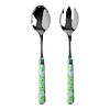 Multi Colour Salad Servers Camellia Green