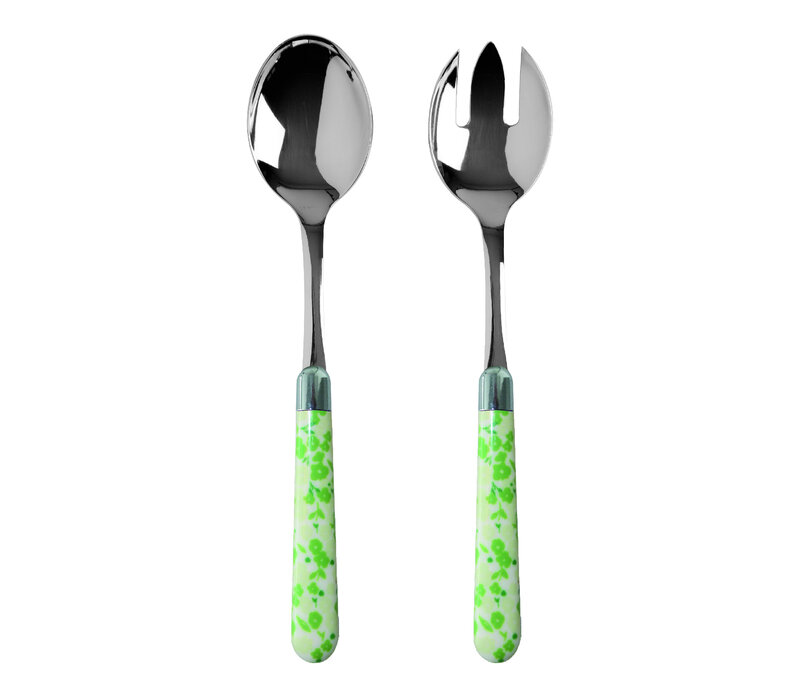 Multi Colour Salad Servers Primula Green
