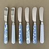 Kom Amsterdam Multi Colour 6 Couteaux à Beurre Mix Bleu Clair