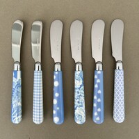 Multi Colour 6 Butter Knives Mix Sky Blue