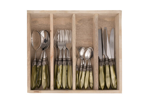 Murano Murano Service de table – Pour 6 personnes – Olive