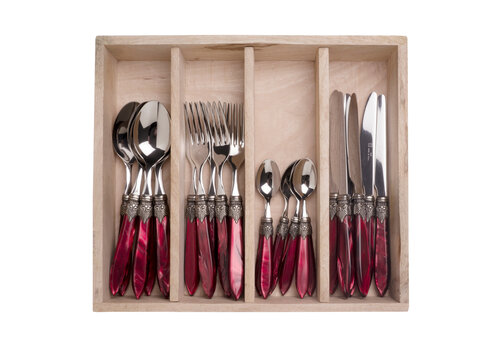 Murano Murano Dinner Set – For 6 People – Burgundy