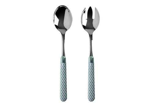 Kom Amsterdam Multi Colour Salad Servers Damasco Gray