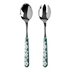 Kom Amsterdam Multi Colour Salad Servers Jasmine Gray