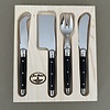 Laguiole Laguiole Classic 4-piece Cheese Cutlery Small Black