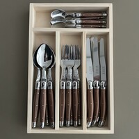 Laguiole Classic Cutlery set 24-piece Brown