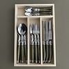 Laguiole Laguiole Classic Cutlery set 24-piece Olive Green