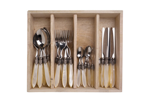Murano Murano Dinercouvert – Voor 6 Personen– Crème
