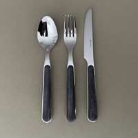 Wood Style 18-piece Breakfast Cutlery “Ebony” in Wooden Box