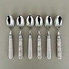 Kom Amsterdam Multi Colour 6 Small Spoons Mix Light Grey