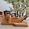 Laguiole Jean Dubost So Apéro® Premium Sausage Guillotine – 100% Made in France with Beech Wood and Certified Blade for Perfect Slicing