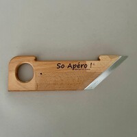 Jean Dubost So Apéro® Premium Sausage Guillotine – 100% Made in France with Beech Wood and Certified Blade for Perfect Slicing