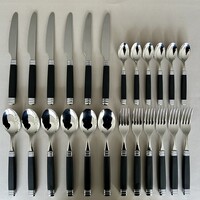 Ménagère Rétro 24 pièces Noir
