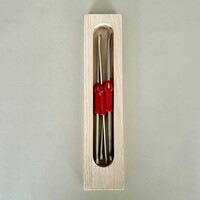 Jean Dubost Meeresfrüchte-Set ‚Rot‘ - 6 Hummergabeln