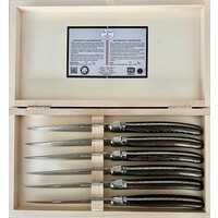 Laguiole Premium 6 Steak knives Wenge Wood