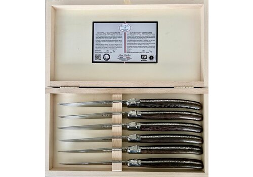 Laguiole Laguiole Premium 6 Steak knives Wenge Wood