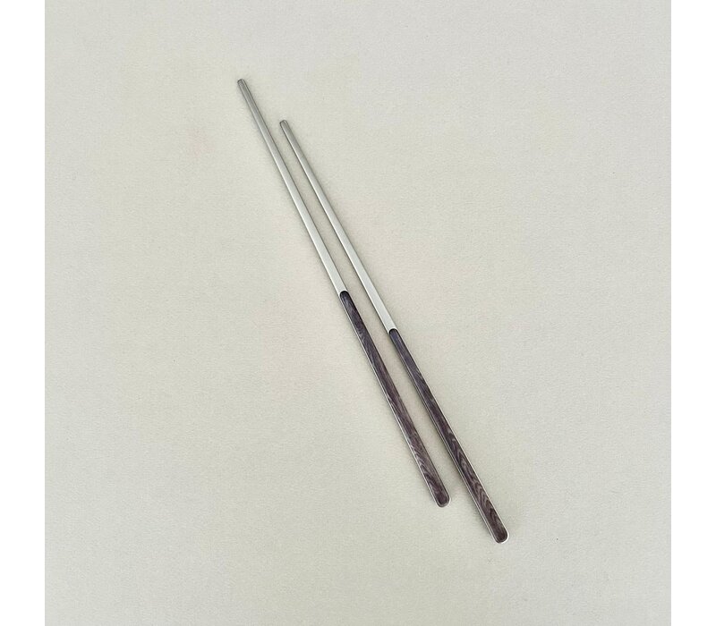 Oriental  Design 2 Chopsticks Rosewood