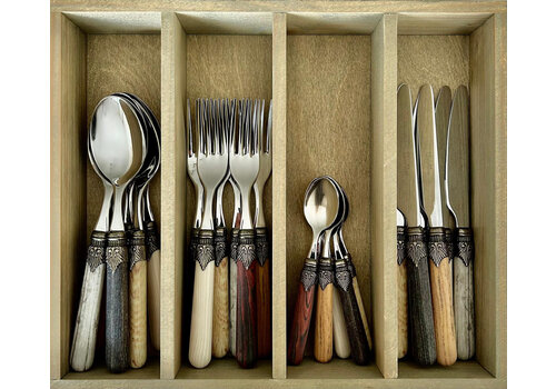 Vintage Vintage Besteckset 'Forest Blend' in Holz-Besteckkasten
