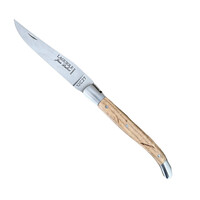 Laguiole Premium Couteau de Poche en Bois de Chêne