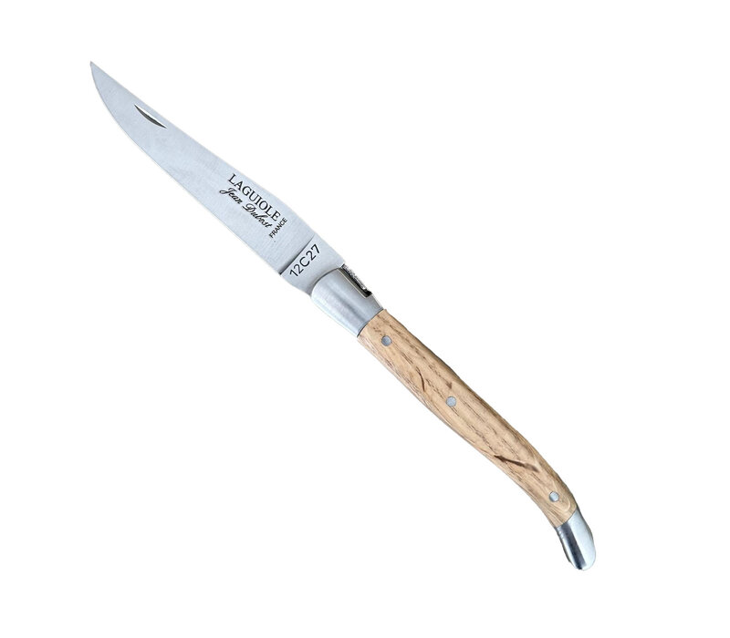 Laguiole Premium Couteau de Poche en Bois de Chêne