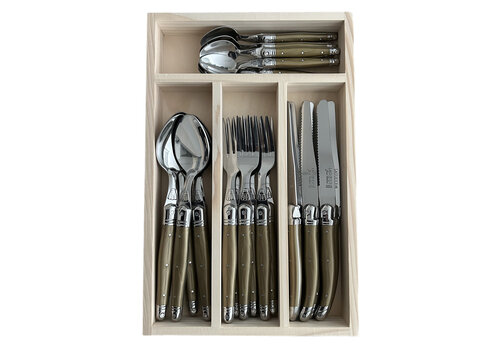 Laguiole Laguiole Classic Bestekset 24-delig Champagne Beige