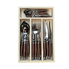 Laguiole Laguiole Classic Couverts Steak 24 Pièces Marron