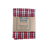 Kom Amsterdam Set 2 Tea towels 50x70 cm check red