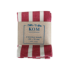 Kom Amsterdam Set 2 Tea towels 50x70 cm Stripe red/sand