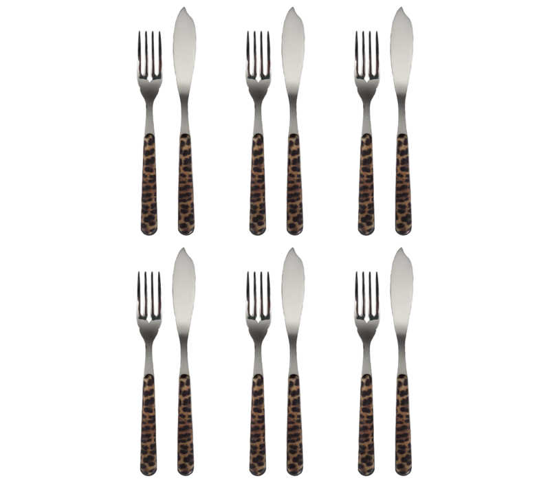 Panther 12-piece fish cutlery