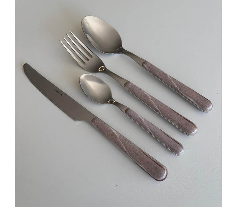 Marmer Bestekset 24-delig Beige