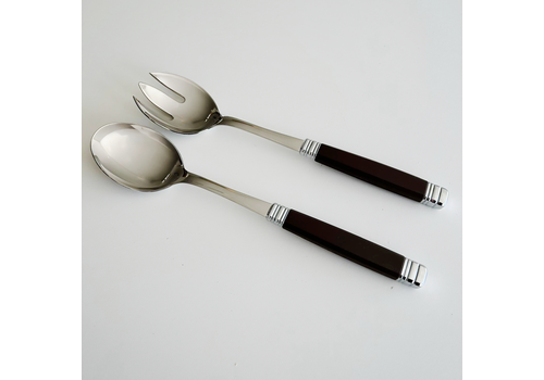 Retro Retro Salatbesteck Schwarz