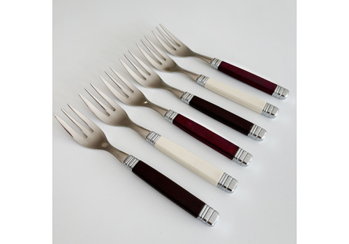 Retro Retro 6 Cake Forks  Chesterfield Mix
