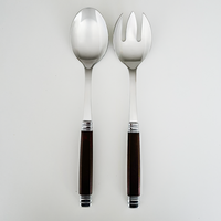 Retro Salad Cutlery Brown