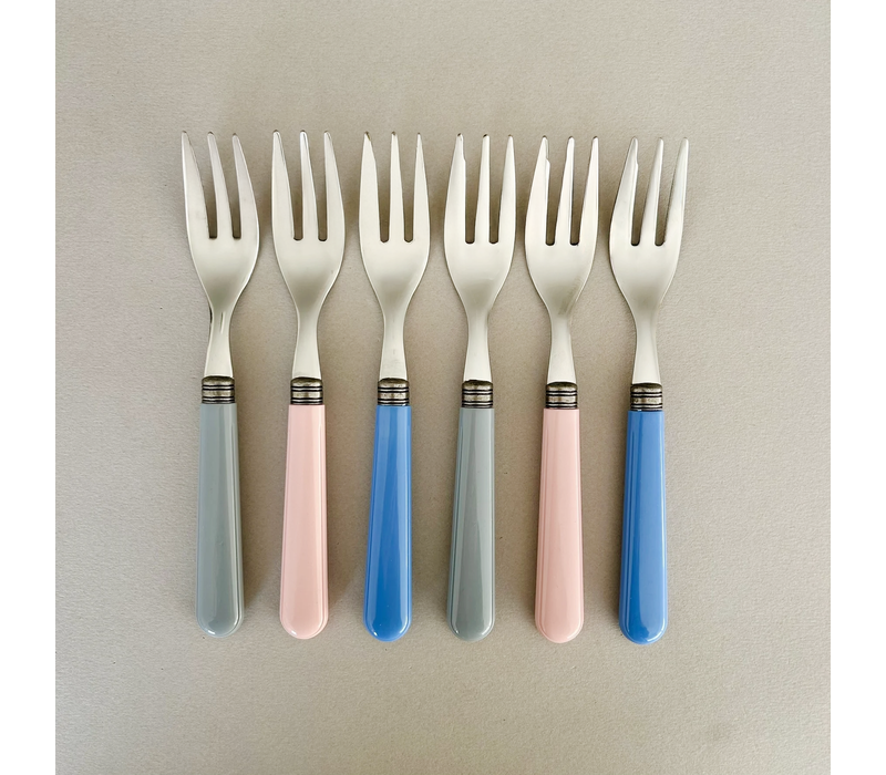 Manoir 6 Cake Forks Pastel Mix