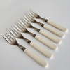 Manoir Manoir 6 Cake Forks Ivory