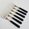 Manoir Manoir 6 Cake Forks Black